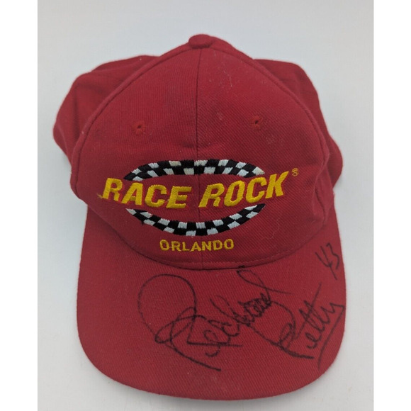Vintage Richard Petty #43 Signed Autographed Race Rock Hat Cap NASCAR Racing